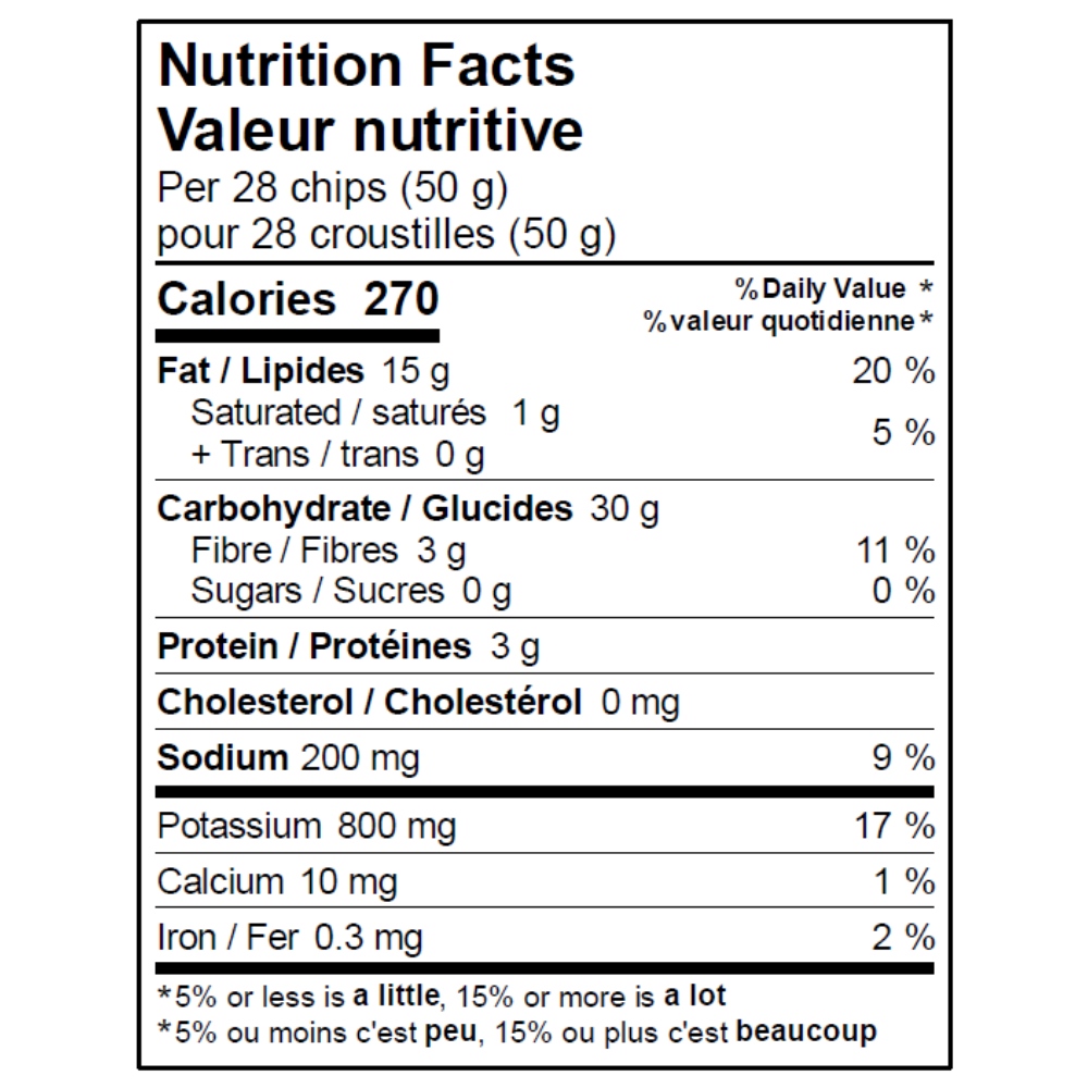 Chips - Sel de Mer Coupe Épaisse - 142 g